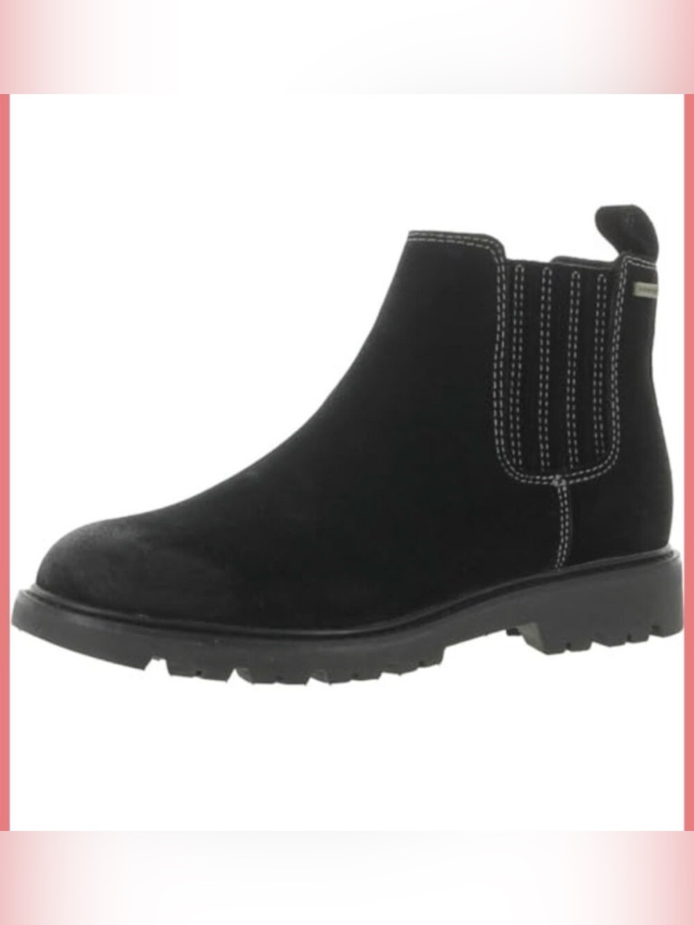 Comfortiva Black Chukka Boot with Contrast Stitching